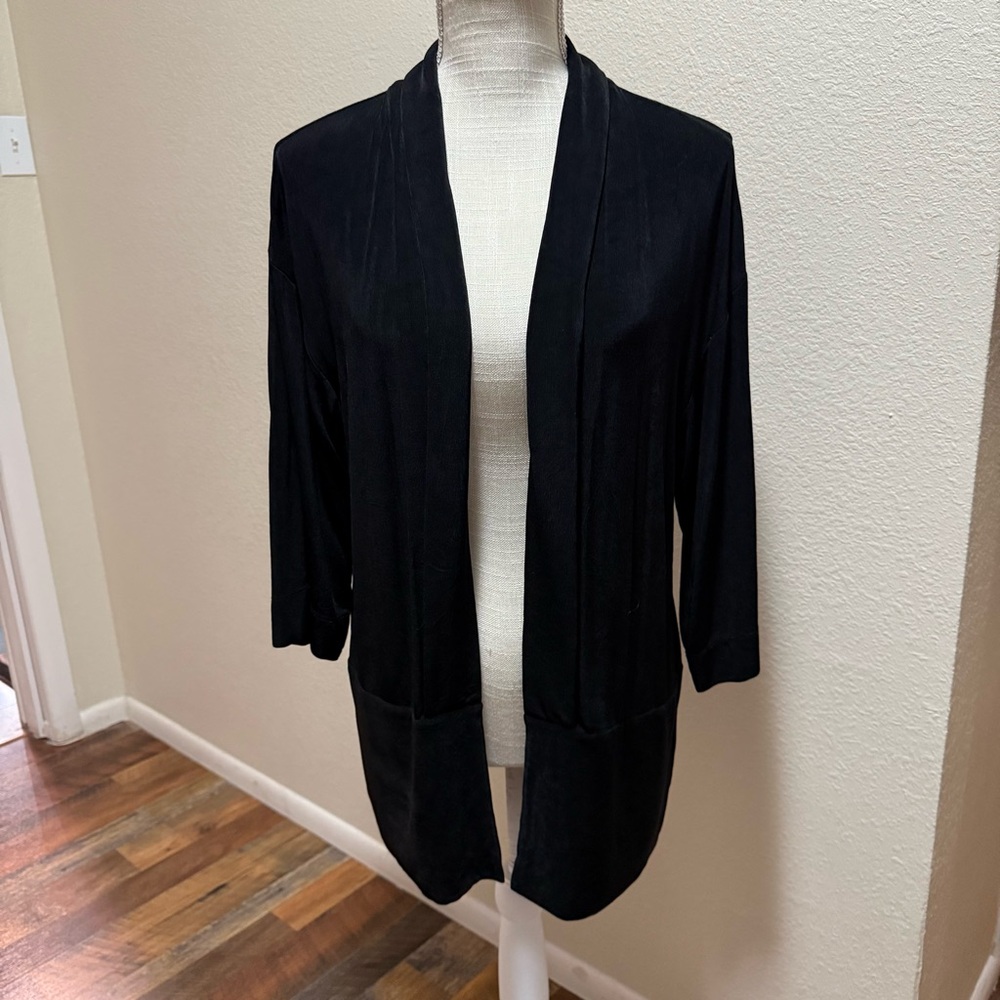 Affinity For Knits 3/4 Sleeve Open Front Cardigan  Size Medium